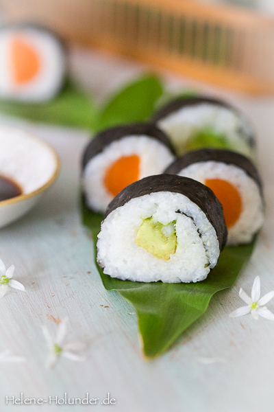 Sushi, vegan, Helene Holunder